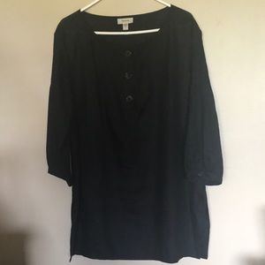 Linen blouse, Large, 3/4 sleeve - Faconnable brand